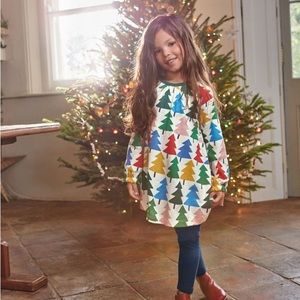 The Cutest Christmas Tree dress by Mini Boden, size 3-4Y